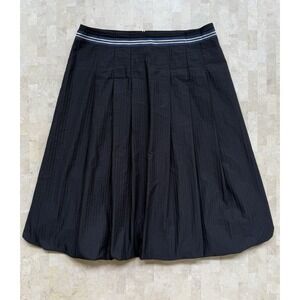 Max Mara Weekend Women's Bubble Skirt Black Lined Workwear Sz 4